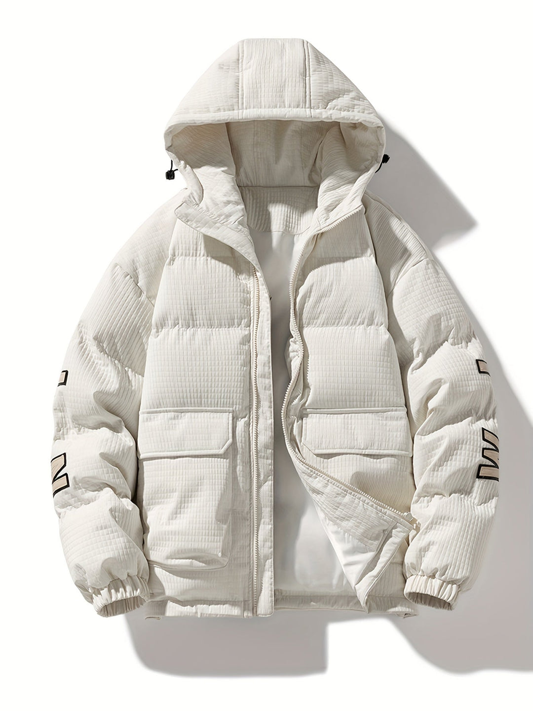 Men's Casual Quilted Hooded Puffer Jacket