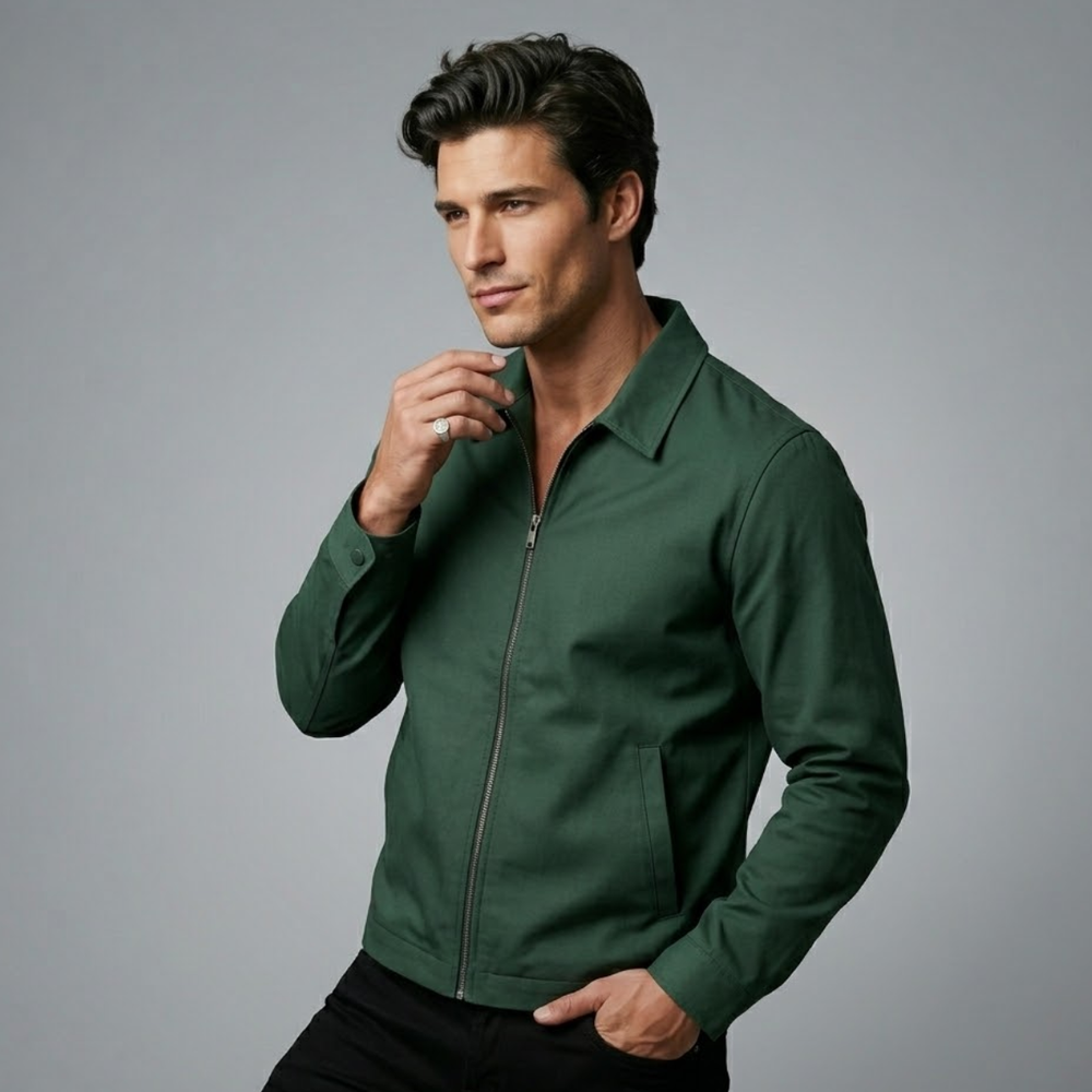Men's Classic Nylon Bomber Jacket