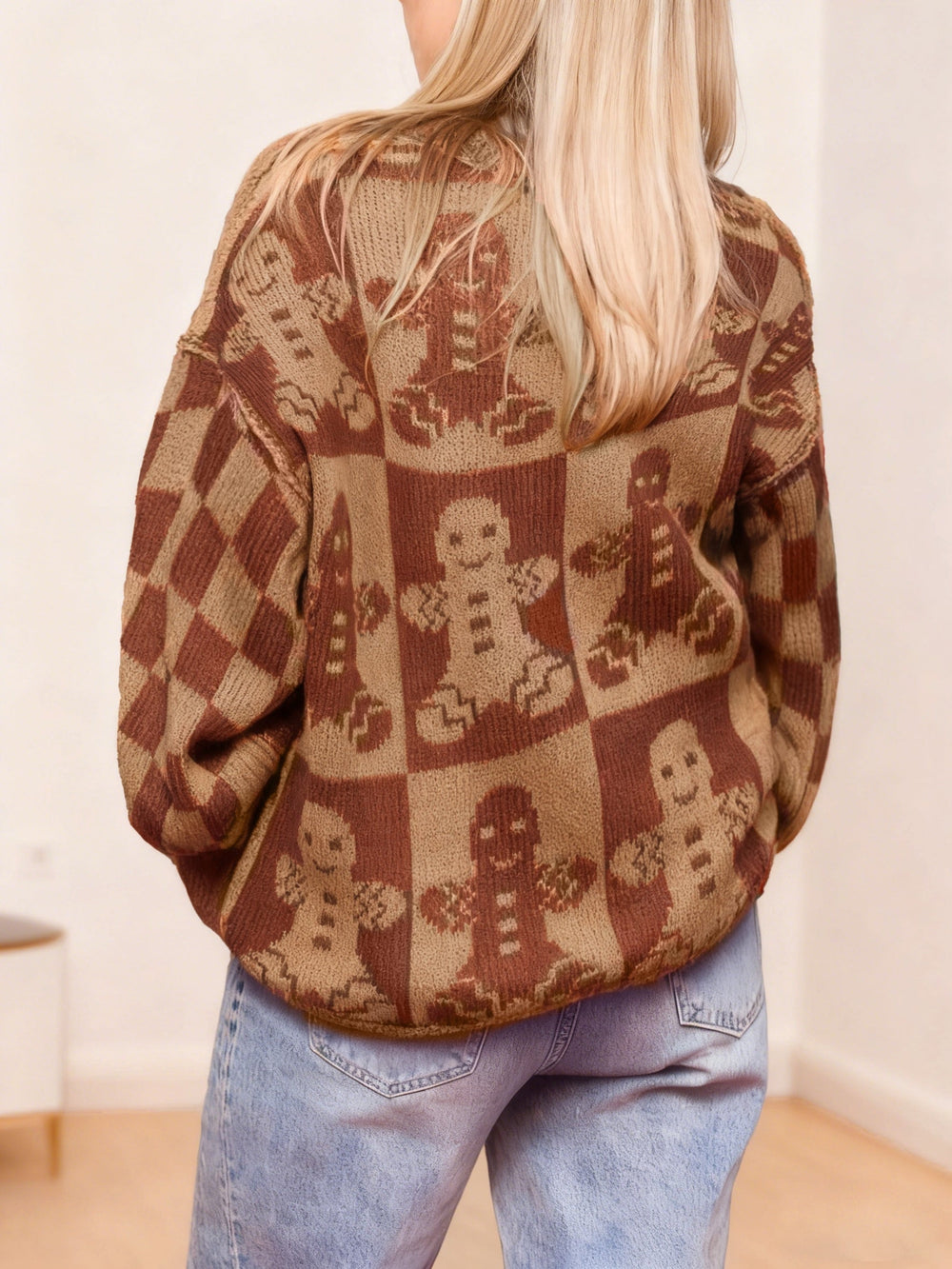 Women's Cozy Oversized Knit Crew Neck Sweater