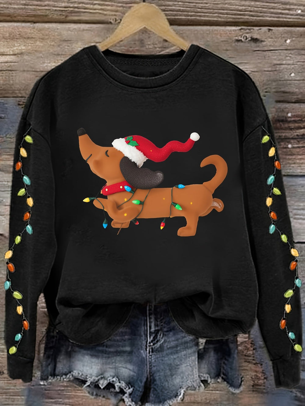 Women's Comfortable Knit Crew Neck Oversized Christmas Sweater