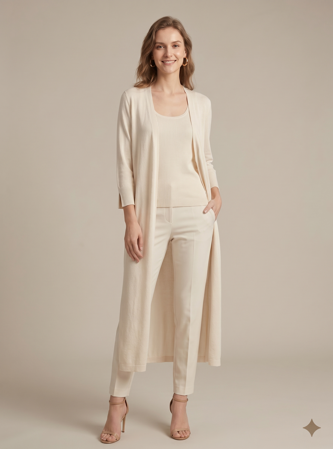 Women's Lightweight Longline Knit Cardigan