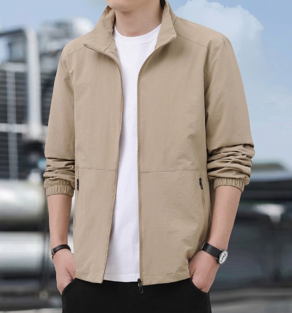 Men's Casual Relaxed Fit Bomber Jacket