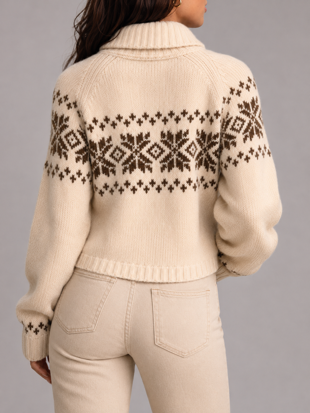 Women's Classic Wool Blend Zip Knit Cardigan