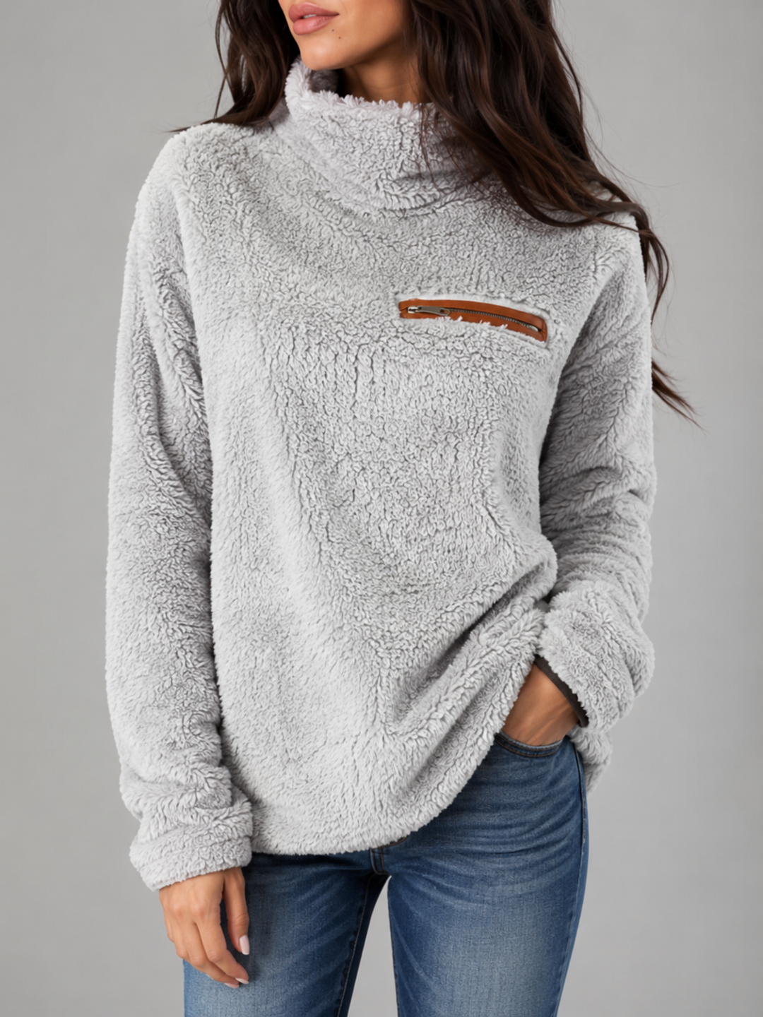 Women's Classic High Neck Knit Sweater