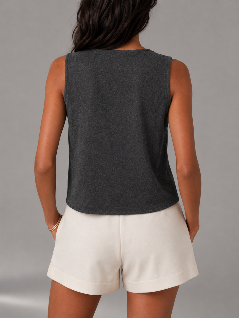 Women's Casual Knit Button Front Vest