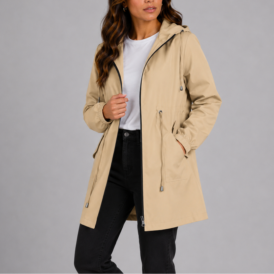 Women's Waterproof Hooded Raincoat