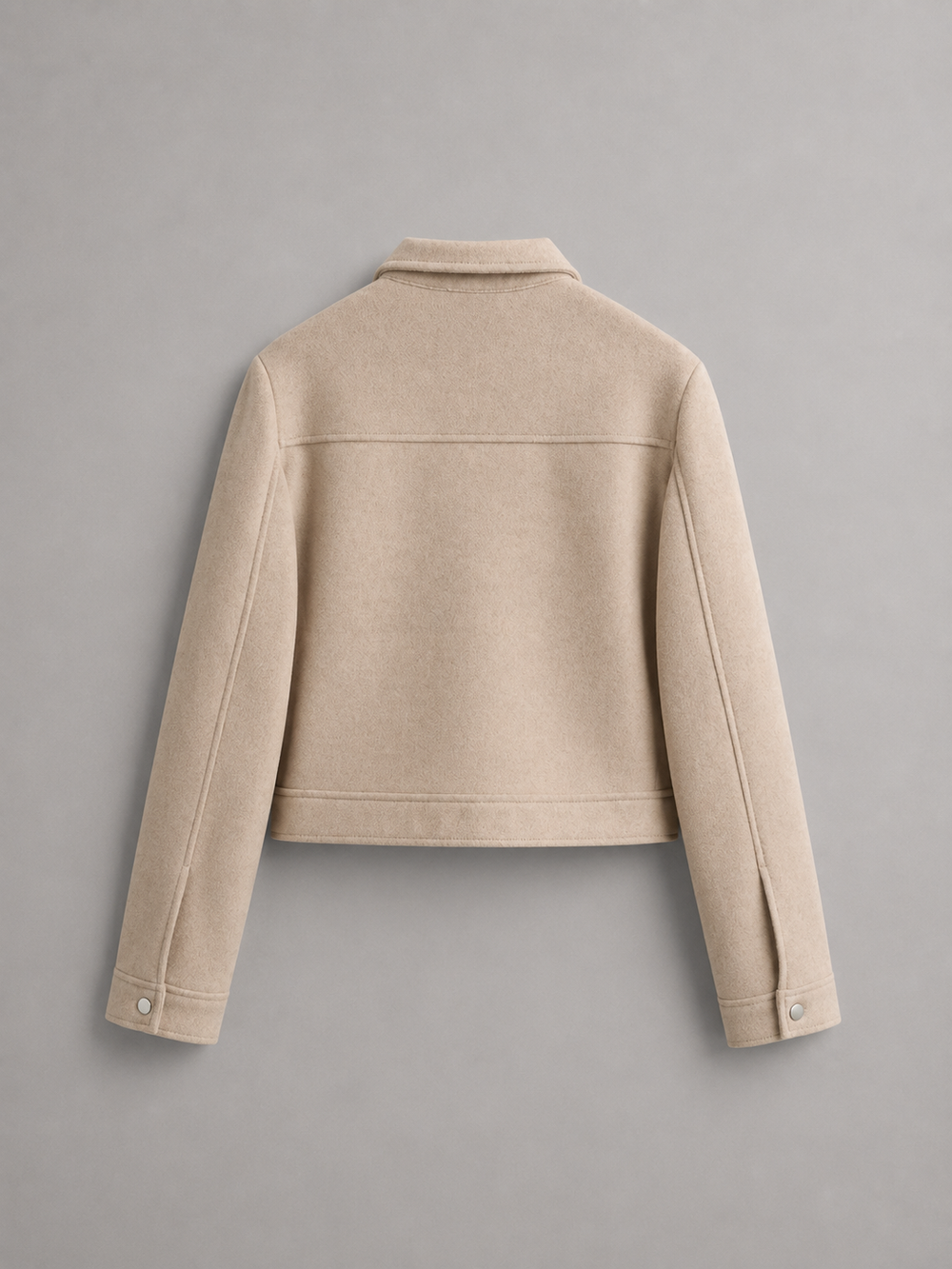 Women's Casual Faux Leather Cropped Utility Jacket
