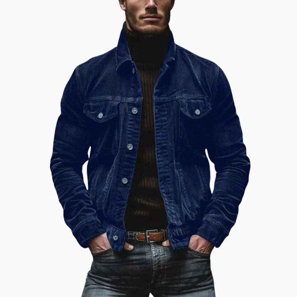 Men's Casual Corduroy Relaxed Fit Jacket