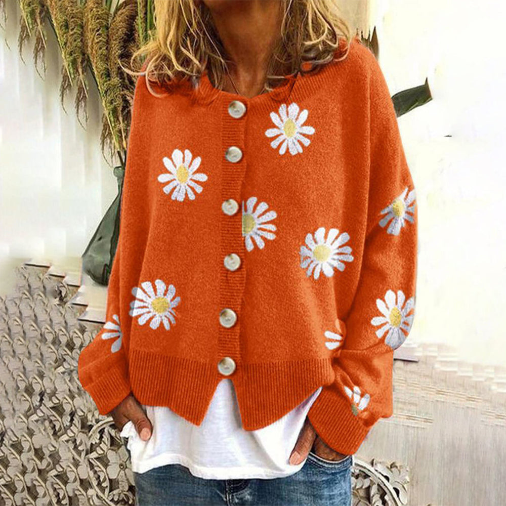 Women's Casual Knit Relaxed Fit Cardigan