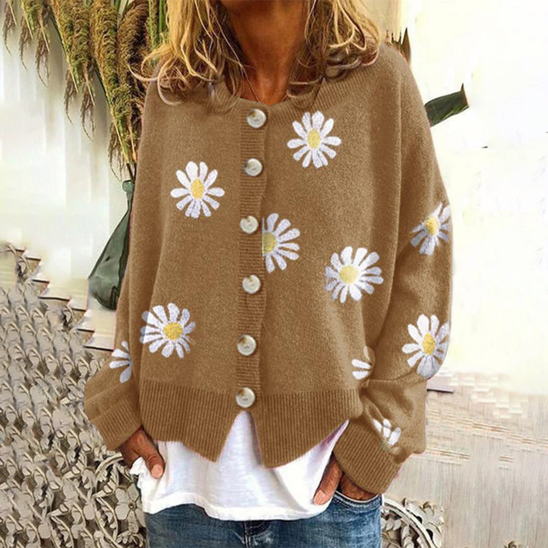 Women's Casual Knit Relaxed Fit Cardigan