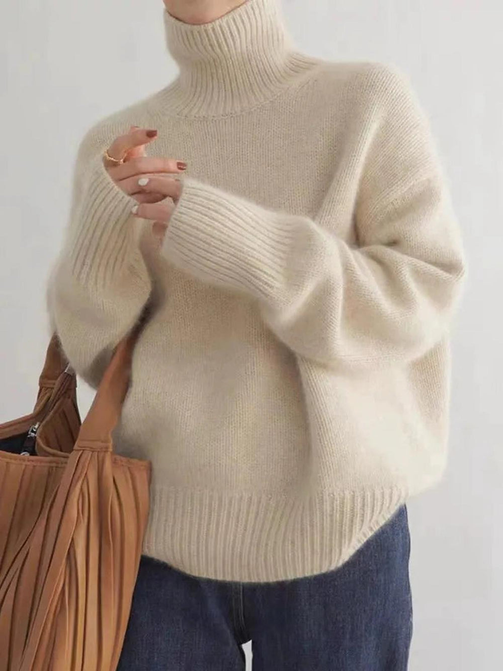 Women's Casual Knit Relaxed Fit Sweater