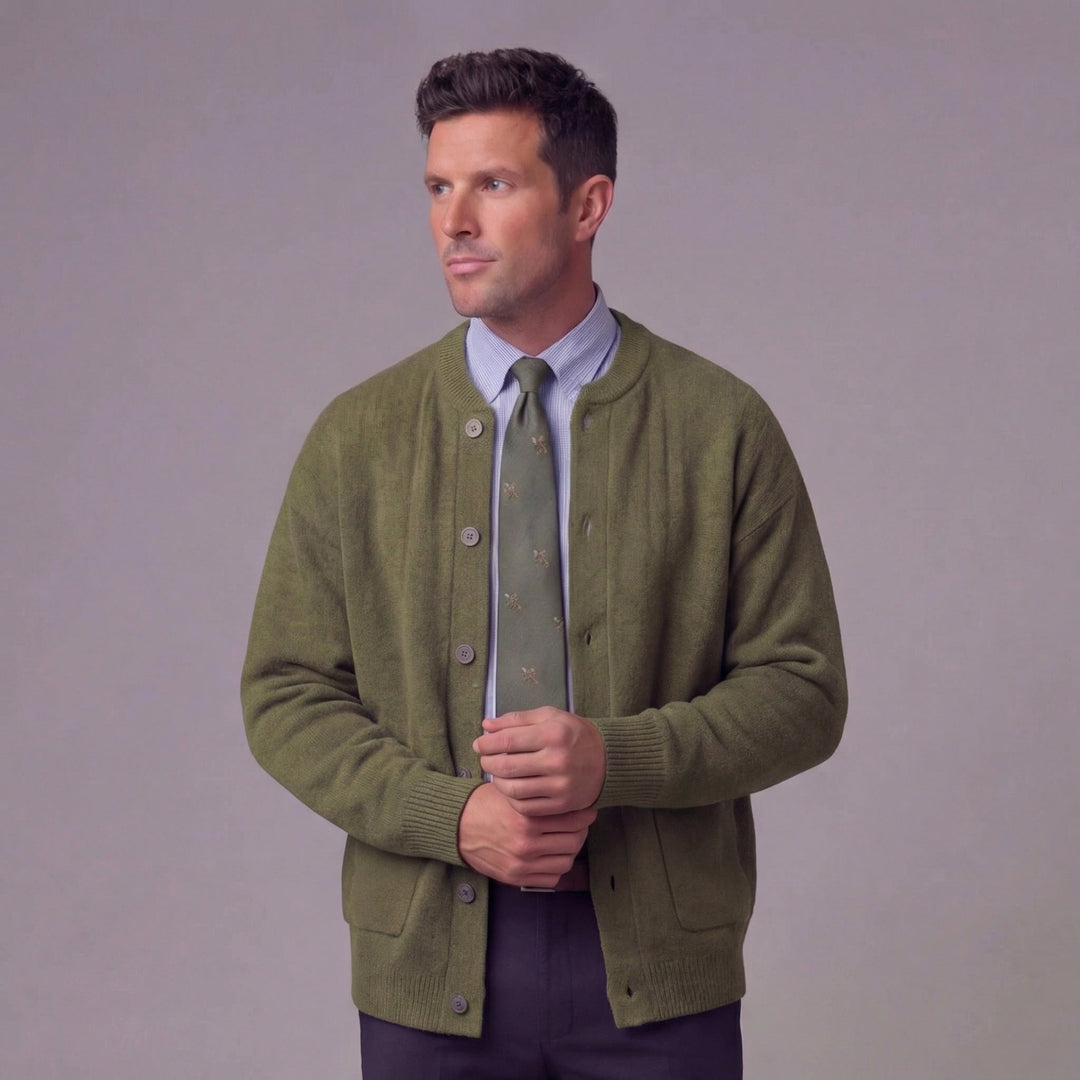 Men's Casual Knit Relaxed Fit Cardigan