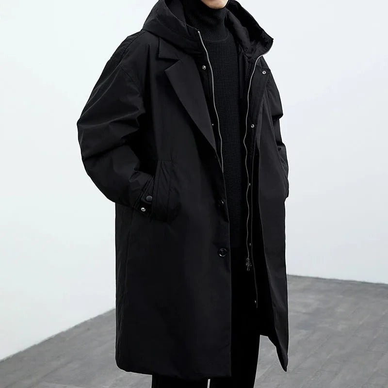 Men's Casual Layered Hooded Parka