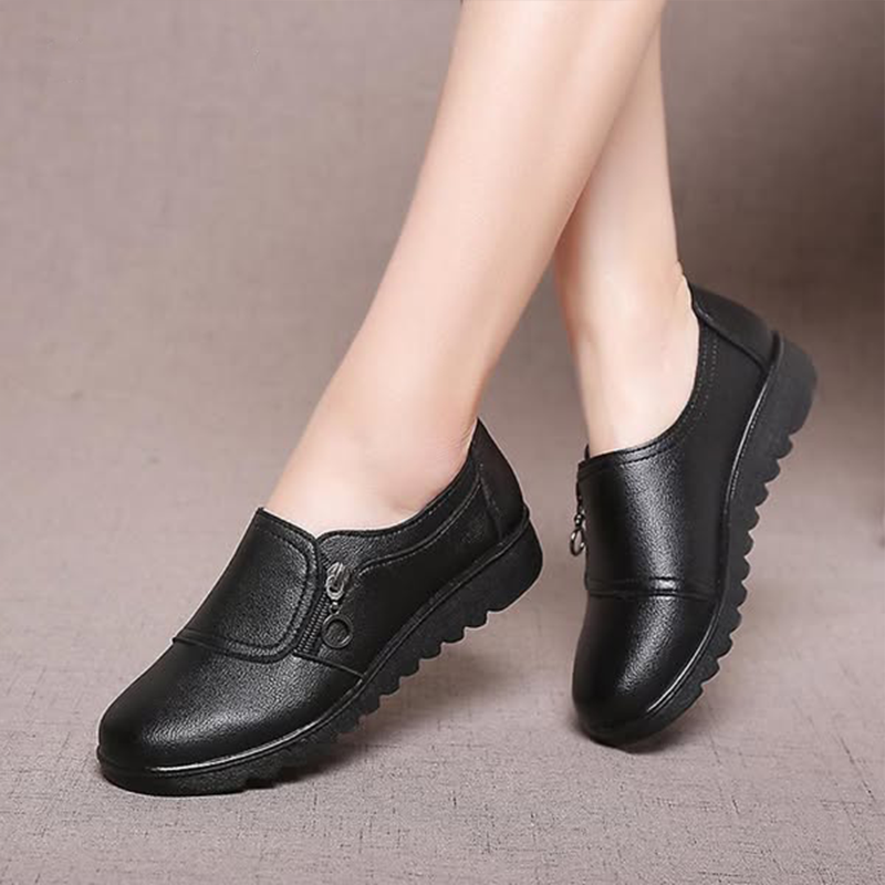 Women's Casual Leather Slip-On Orthopedic Loafers