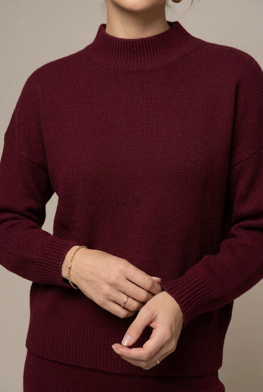 Women's Casual Knit Oversized Two-Piece Set
