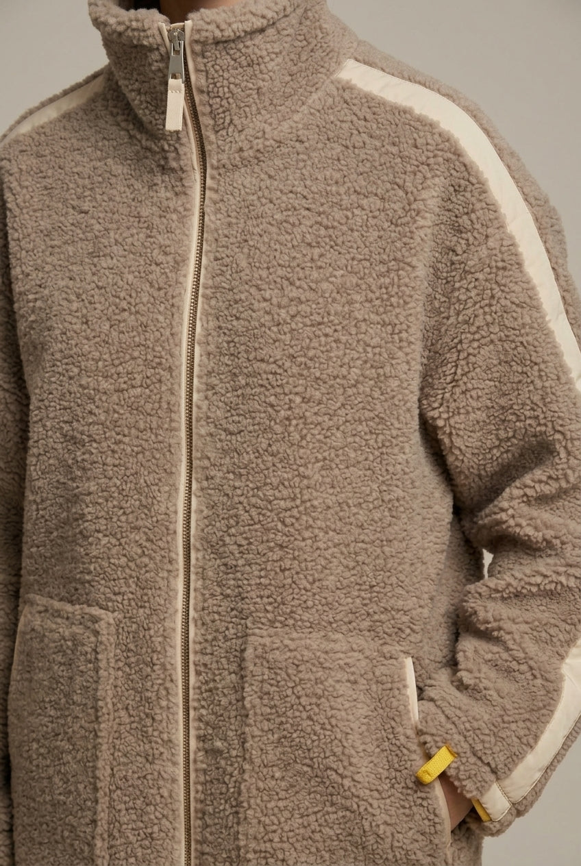 Women's Oversized Sherpa Fleece Jacket