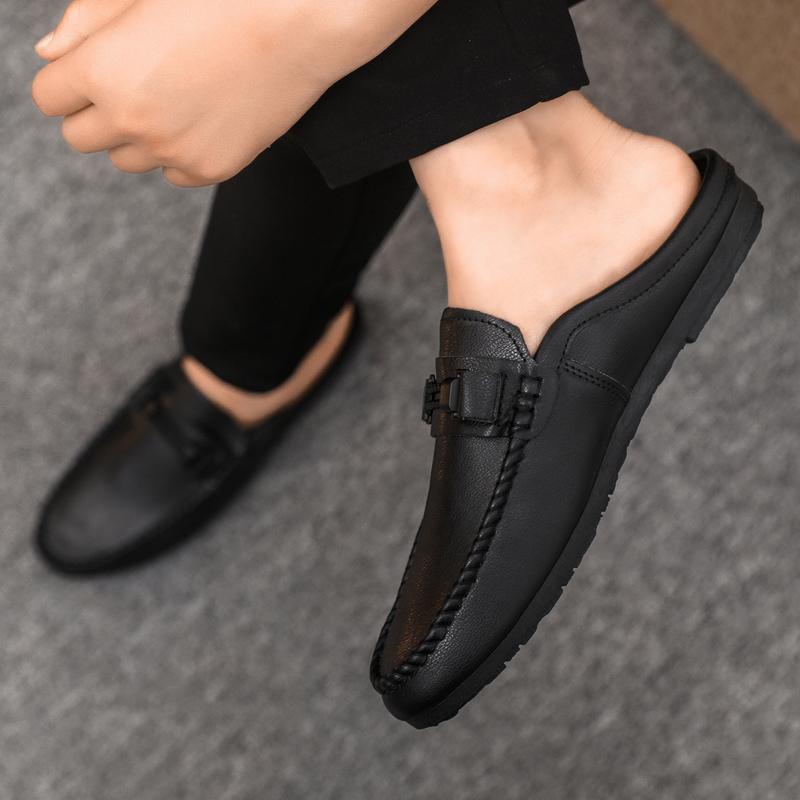 Men's Casual Leather Horsebit Slip-On Loafers