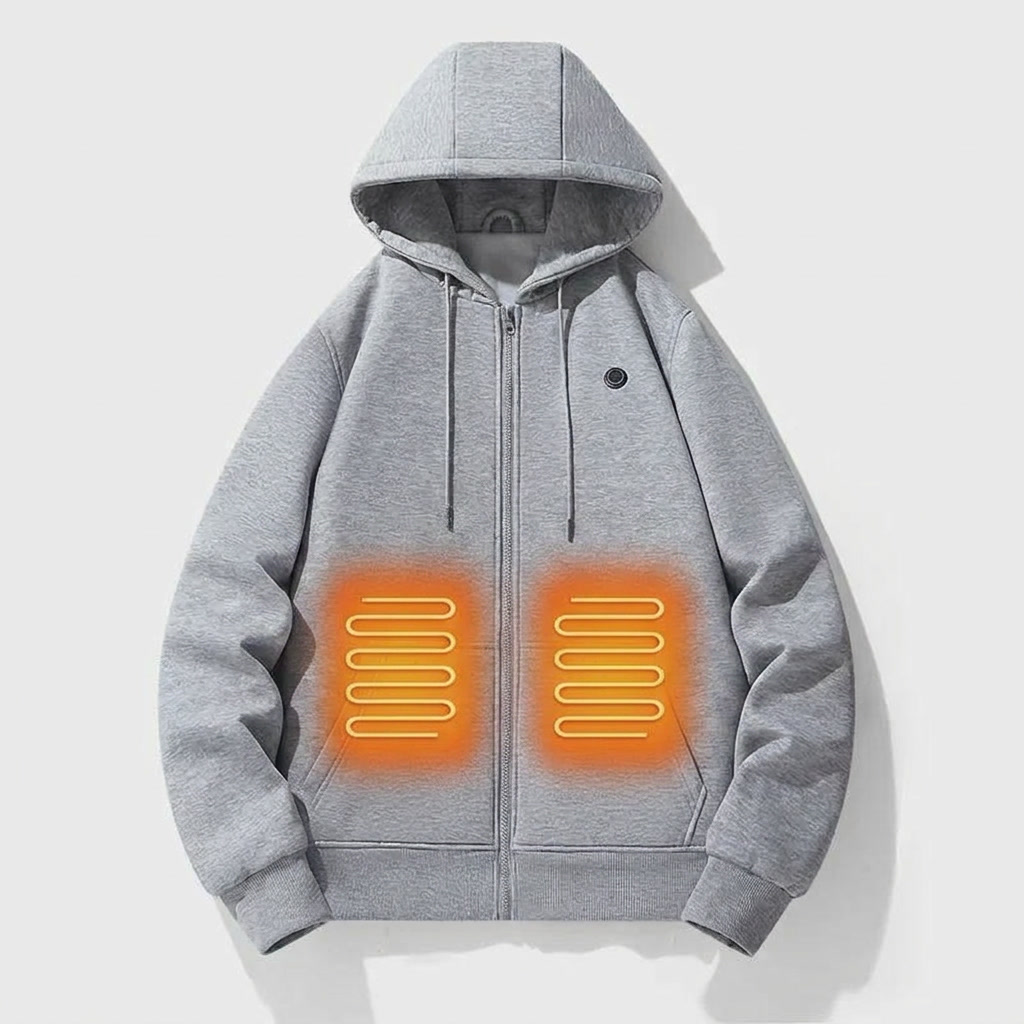 Women's Comfortable Cotton Blend Hooded Zip-Up Hoodie