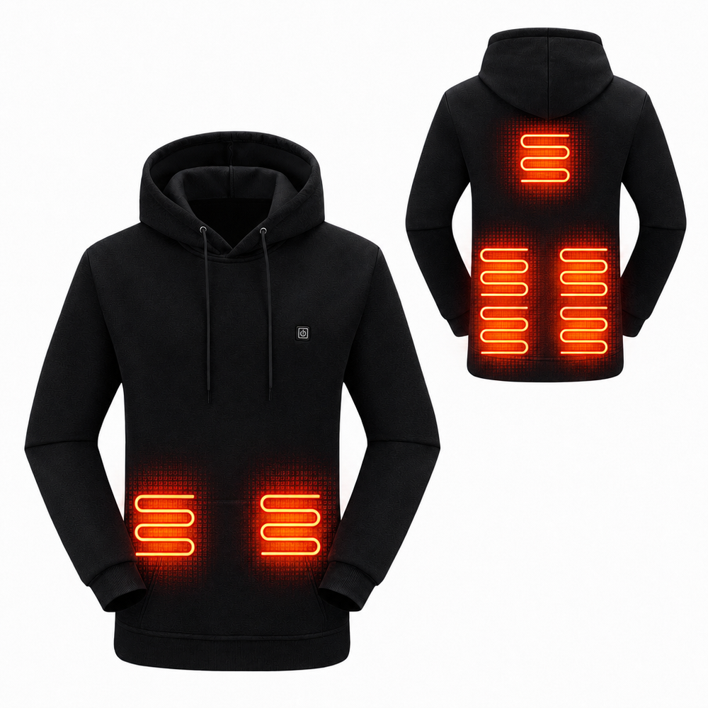 Women's Comfortable Heated Cotton Hoodie with Hooded Long Sleeves