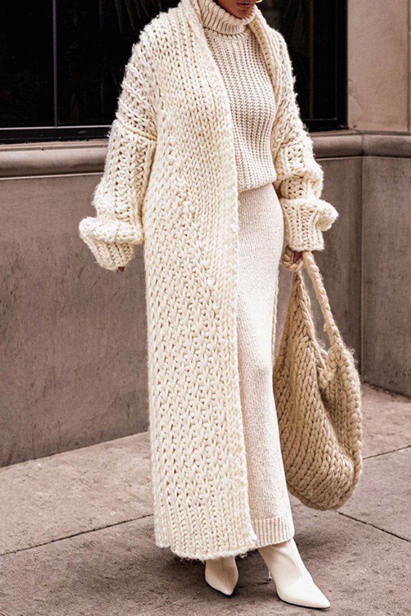Women's Casual Chunky Knit Oversized Cardigan